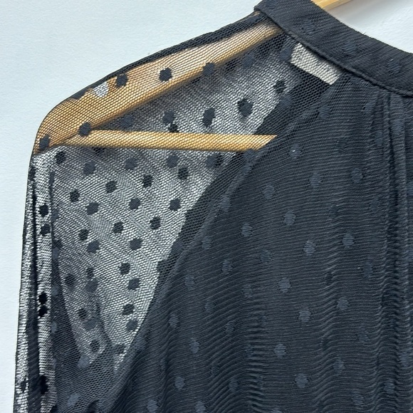 ZARA trafaluc collection ruffled dress in lace fabric with transparent sleeves - Picture 11 of 13